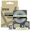 Image de Epson Labelworks LK-4GAS Cartouche d'étiquetage compatible avec Epson LabelWorks LW-C610 et LW-C410 Vert/gris 12 mm