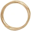 Image de Vaessen Creative Fil Aluminium 3 m x 3 mm - Fil Métallique Light Gold (Doré) - Fil de Fer Souple pour Loisirs Créatifs, Perlage et Fabrication de Bijoux