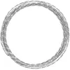 Image de Vaessen Creative Fil Aluminium Ciselé 5 m x 2 mm - Fil Métallique Silver (Argenté) - Fil de Fer Souple pour Loisirs Créatifs, Perlage et Fabrication de Bijoux