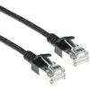 Image de ACT Câble réseau CAT6a U/FTP LSZH - Câble LAN fin 3,8 mm - Flexible - Sans crochet - CAT 6a - Avec fiche RJ45 - Pour une utilisation dans les centres de données - 0,5 m - Noir - DC7900-0,50 m