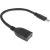 Image de ACT AC7340 Adaptateur OTG USB C OTG vers USB 3.2 Compatible avec Smartphones Longueur 0,2 m Noir