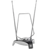 Image de Antenne HDTV intérieure de One for All avec d'Excellente Performance pour DVB-T TNT Numérique et Analogique TV Signaux - à 5km Range - avec Câble Coaxial - VHF/UHF - Gris - SV9305