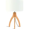 Image de GOOD&MOJO Annapurna Lampe à Poser, Bambou, E27, 40 W, Blanc