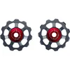 Image de BBB Cycling AluBoys 11T Galets de Dérailleur en Aluminium | Compatibles avec Shimano, SRAM et Campagnolo | Roulements Céramiques | pour : 9, 10 et 11 Vitesses | BDP-22, Noir