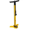 Image de BBB Cycling AirSteel Pompe à Pied pour Vélo avec Manomètre | avec DualHead 3.0 pour Valves Presta, Dunlop et Schrader Adulte Mixte, Jaune, Taille Unique