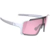 Image de BBB Cycling Lunettes de cyclisme pour homme et femme - Protection UV 100% - Pour vélo de route et VTT - Chester - Étroit - Blanc mat - Rose BSG-73