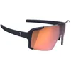 Image de BBB Cycling Lunettes de cyclisme pour homme et femme Protection UV 100% pour vélo de gravier Vélo de route et VTT Noir mat Rouge Chester FLUX BSG-74