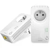 Image de STRONG Pack de 2 Prises CPL 500 Mbps, Prise filtrée et Port Ethernet, Compatible boxs Internet, Idéal Multi TV, Streaming HD, Aucune Configuration, Prêt à l'emploi