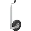 Image de ProPlus Roue Jockey Ø 48 mm 260 x 85 mm   pour remorque, Caravane et Trailer   Jante métal avec Pneu à air   Métal/Noir