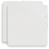 Image de Jollein Drap-Housse en Coton 2-Pièces, 120 cm Longueur x 60 cm Largeur, Blanc