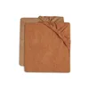 Image de Jollein Lot de 2 Housses Matelas à Langer 50x70 cm Éponge Caramel et Biscuit - Jollein