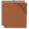 Image de Lot de 2 draps housses Caramel / Biscuit