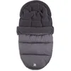 Image de Jollein Chancelière grise - Pour buggy et poussette - Pour ceinture de sécurité à 3 points et 5 points - Avec chancelière doublée en peluche - Imperméable - Gris