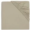 Image de Jollein Drap-Housse en Jersey - Vert Olive - 70 x 140 cm - 100% Coton - Vert Olive