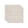 Image de Lot de 3 Langes Gaze de Coton 70 x 70 cm Retro Flowers - Jollein