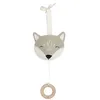Image de Jollein 043-001-67077 Boîte à musique en tissu Motif renard Blanc/olive