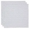 Image de Jollein Lot de 3 Serviettes en Mousseline pour bébé - Rayures Miffy - Bleu Marine - 70 x 70 cm - 100% Coton - Certifié Oeko-Tex - Lingettes pour bébé - Bleu avec Rayures