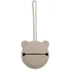 Image de Jollein Boîte à tétine en silicone pour les déplacements - Vert olive - Diamètre 7 cm - Rangement de tétine - Vert olive
