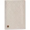 Image de Jollein Couverture pour bébé en Tricot à Carreaux Oatmeal - Polaire Teddy - 100 x 150 cm - 60% Coton, 40% Acrylique - Intérieur 100% Polyester - pour lit d'enfant - TOG 2.0 - Certifié Oeko-Tex -