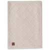 Image de Couverture bébé tricotée à carreaux en coton Oatmeal