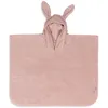 Image de Jollein Poncho de bain pour enfant de 1 à 4 ans - Terry, rose sauvage - 100% coton - éponge - Certifié Oeko-Tex - Avec capuche et oreilles - Pour fille et garçon