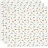 Image de Jollein 535-851-67100 Roarsome Lot de 3 bavoirs en mousseline 70 x 70 cm