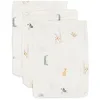 Image de Jollein Jungle Jambo Lot de 3 Serviettes de Toilette pour bébé 100% Coton 15 x 20 cm Certifié Oeko-Tex