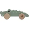 Image de Jollein 112-001-67090 Jouet en Bois sur Roues, Vert, 15 x 5.8 x 5 cm