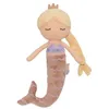 Image de Jollein Poupée en Tissu - Sirène Ella - 100% Polyester - 32 x 10 x 6 cm - Doudou - Sirène