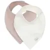 Image de Lot de 2 Bavoirs Bandana Gaze de Coton Wild Rose