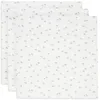 Image de Jollein On The Go Lot de 3 langes en mousseline 100% coton pour bébé 70 x 70 cm Certifié Oeko-Tex