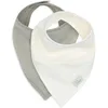 Image de Jollein Bavoir pour bébé - Bandana - Hydrophile - Vert olive/avoine - Lot de 2-100% coton - Avec fermeture Velcro