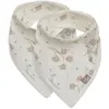 Image de Lot de 2 Bavoirs Bandana Leafy Dreams Multicolore