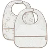 Image de Jollein Bavoirs Imperméables - Leafy Dreams - Lot de 2 - Avec Fermeture Velcro - Bavoirs Bébé - Bavoirs Anti-Bave