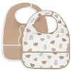 Image de Jollein Bavoirs Imperméables - Miffy and Friends - Lot de 2 - Avec Fermeture Velcro - Bavoirs Bébé - Bavoirs Anti-Bave