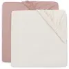 Image de Lot de 2 Drap-housse Jersey Wild Rose Ivory