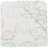 Image de Jollein Drap-Housse Jersey - pour Lit Junior - Elephant Tales - 70/75x140/150cm - Drap-Housse en Coton - Certifiée Oeko-TEX
