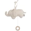 Image de Jollein Boîte à Musique Bébé - Elephant Tales - Peluche Musicale - Éléphant Doux et Détail Léger - Avec Lien de Suspension - Aide à l’Endormissement - Cadeau de Naissance