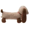 Image de Jollein Peluche Chien - Diego Dog - 30 cm - Tissu Côtelé et Bouclé Doux - Biscuit & Brun - Peluche pour Bébé et Enfant - Cadeau de Naissance - Jouet pour Bébé