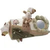 Image de Jollein Coussin d’Activités - Tiny Park - Coussin de Jeu Tummy Time - avec Animaux, Miroir et Papier Froissé - Jouet Bébé - Jouet Sensoriel