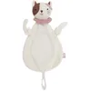 Image de Jollein Doudou Bébé - Chat Jill - Crème/Blanc - Peluche & Attache-Sucette - Ultra Doux - Doudou Bébé - Cadeau de Naissance - 28x13 cm