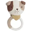 Image de Jollein Anneau de Dentition Bébé - Mick - Sans BPA - Tête de Chien Tricotée - Anneau de Dentition en Silicone - Jouet Bébé - Soulage les Douleurs de Dentition
