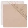 Image de Jollein Drap-housse en jersey - pour lit bébé - Blush/Wild Rose - lot de 2-60 x 120 cm - drap-housse en coton - certifié OEKO-TEX