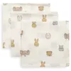 Image de Jollein Jollies Lot de 3 Serviettes en Mousseline pour bébé - 31 x 31 cm - 100% Coton