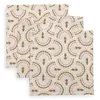 Image de Jollein Lot de 3 Langes en Mousseline pour bébé - 31 x 31 cm - 100% Coton - Gants de Toilette en Mousseline pour bébé - Plumes Douces
