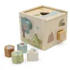 Image de Jollein Jollies Jeu de Jouets en Bois à emboîter avec 7 Formes - Favorise la motricité Fine et la Coordination oeil-Main - Jouet en Bois - Certifié FSC