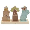 Image de Jollein Tour empilable en Bois - Jeu empilable avec 8 pièces et Figurines - Favorise la motricité et la Coordination - Jouet en Bois - Certifié FSC - Jollies