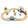 Image de Jollein Jollies Kit de Train en Bois avec Rails et Accessoires - Favorise la motricité et l'imagination - Jouet en Bois - Certifié FSC