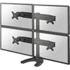Image de Support sur pied pour écran Neomounts FPMA-D700DD4 48,3 cm (19) - 76,2 cm (30) réglable en hauteur, inclinable, mobile, rotatif noir