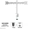 Image de Neomounts NM-D135DSILVER Support de table pour écran 25,4 cm (10) - 76,2 cm (30) inclinable, mobile argent